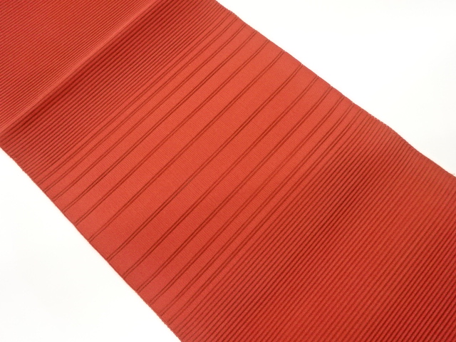 絽綴れ縞模様織出し名古屋帯